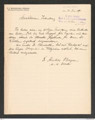k.k. naturhistorisches Hofmuseum, Intendanzakten 1885-1896 (Hauer), Aktenzahl Z.415/1891, Seite 1
